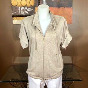 St. John Spa Full Zip Tan Jacket Size P